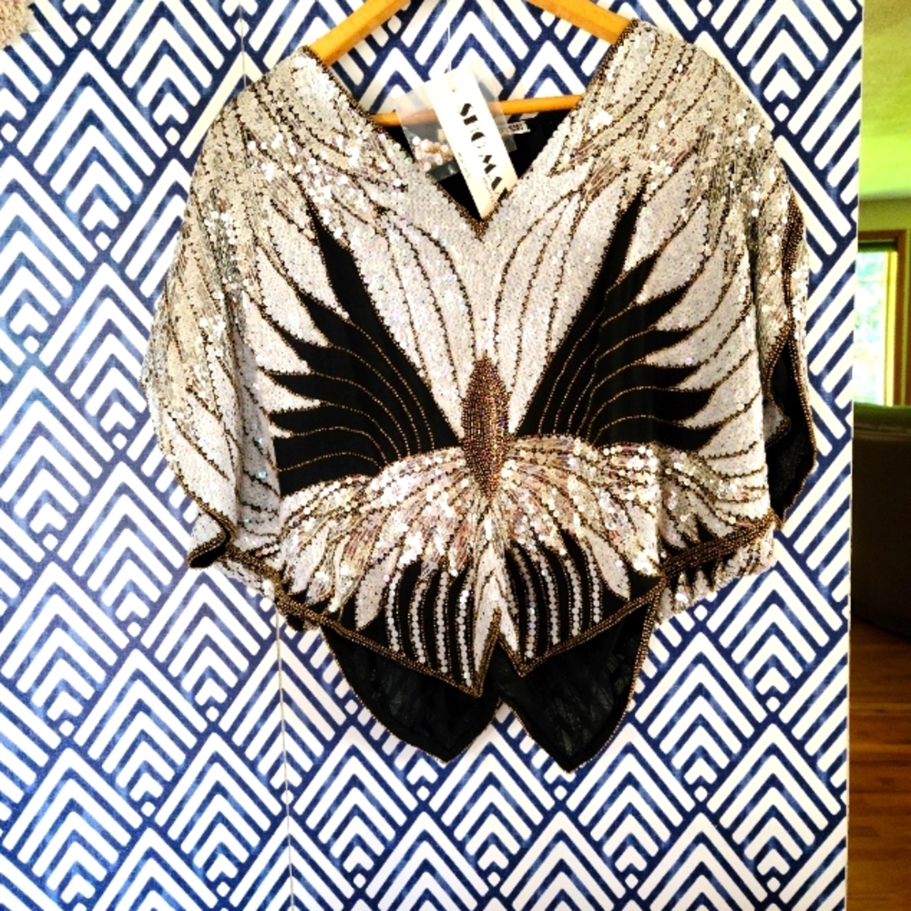 Vintage Showmax sequin top